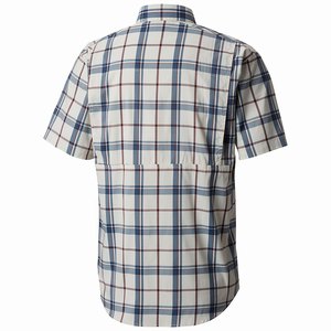 Columbia Silver Ridge Lite Plaid™ Kortärmad Herr Grå/Blå (MSBUL9430)